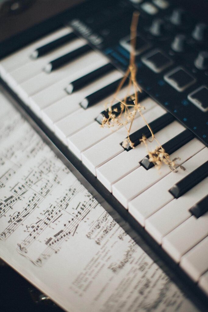 Music piano keyboard