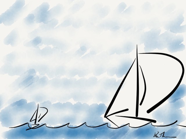 A picture of Sailboats